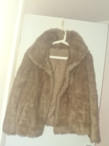 Women faux fur coat - women's,