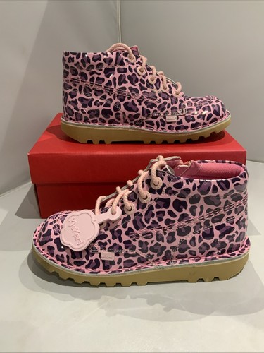 Kickers girls pink leopard - pink,