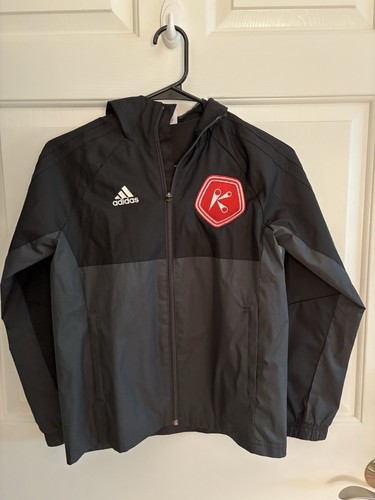 Adidas black gray zip - adidas,